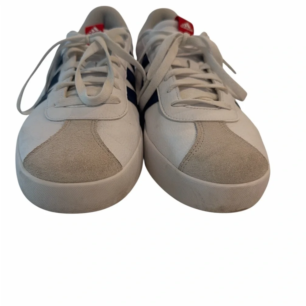 Adidas Original VL Court 3.0 Shoes Mens White Suede Sneakers Size 12